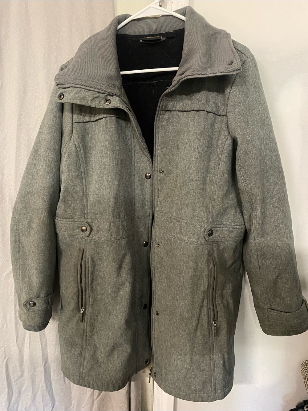 Gray Long Coat Jacket